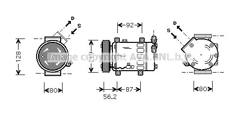 AVA QUALITY COOLING Kompressor,kliimaseade CNAK214